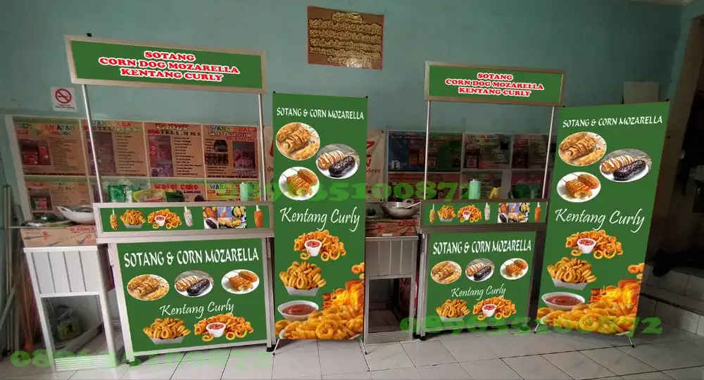 PROMO PAKET USAHA KENTANG CURLY, CORN DOG MOZARELLA & SOTANG