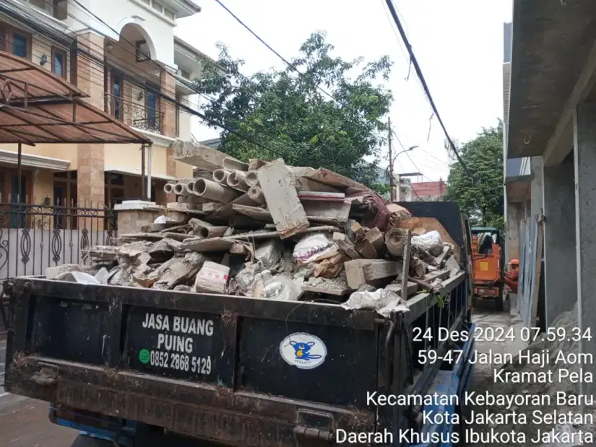 Jasa buang puing angkut sampah