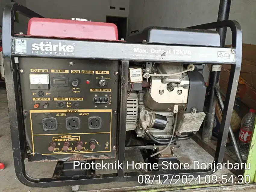 Genset starke  12 kva 3 phase bbm pertalite