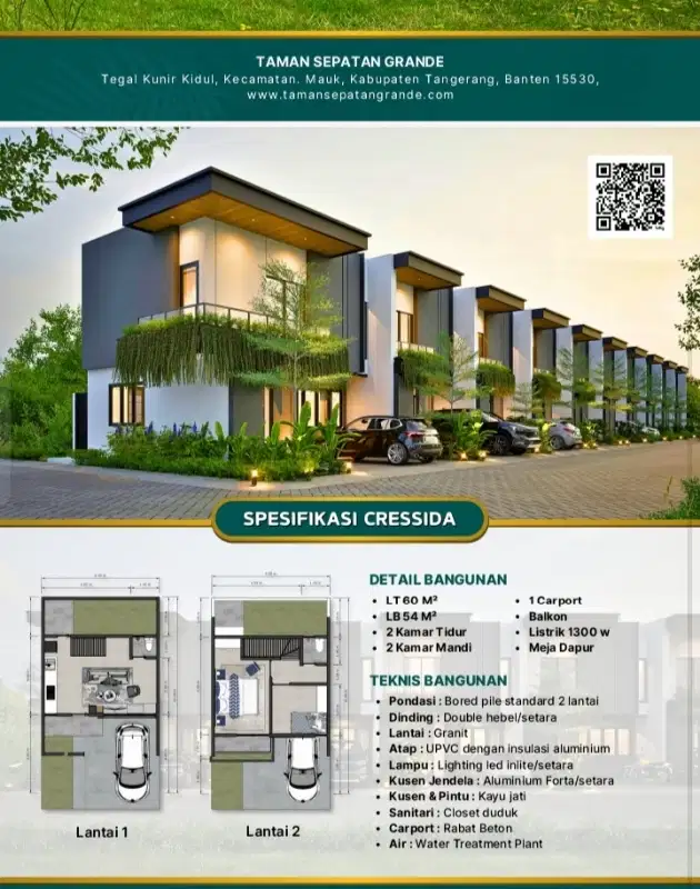 Rumah 2 LT Sempurna di Mauk Sepatan