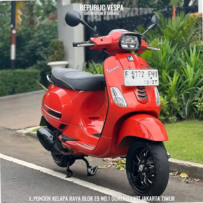 Vespa S IGET 125 FACELIFT TAHUN 2022 WARNA ORANGE PERFECT CONDITION.