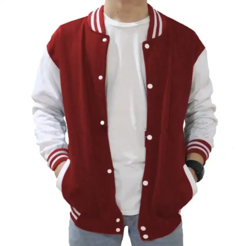 Jaket Pria Varsity Baseball Indonesia Merah Putih Good Condi