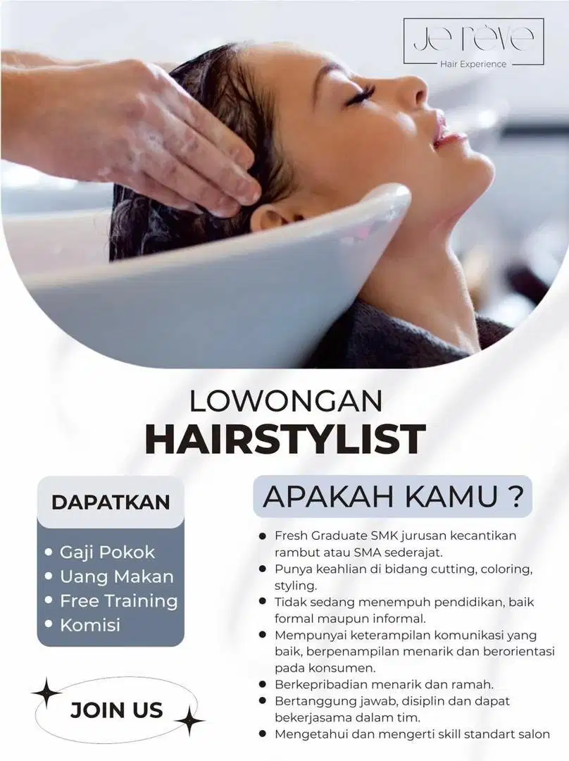 HAIRDRESSER dan capster JEREVE PAKUWON CITY