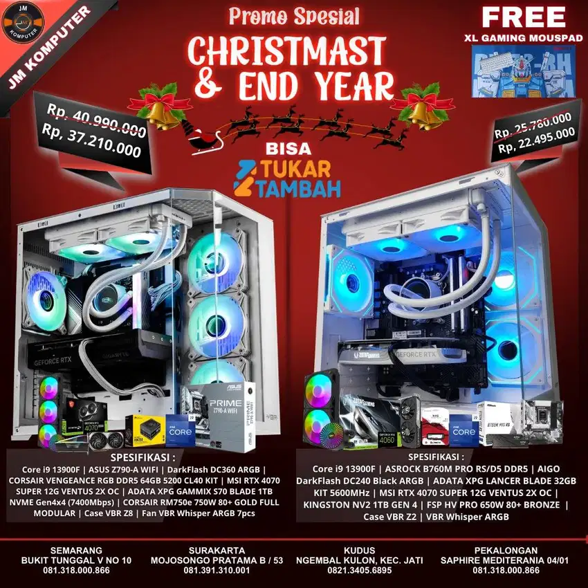 JUAL PC GAMING PROMO  NATAL DAN AKHIR TAHUN ALL NEW BERGARANSI