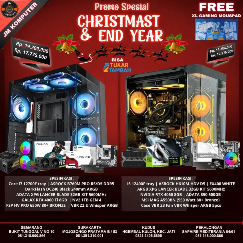 Promo natal dan tahun Baru all new dan bergaransi