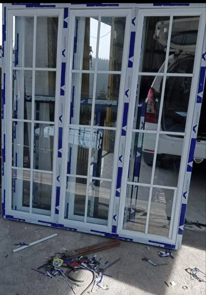 Jendela Kusen Aluminium Ukuran 180x160 meter Siap Pasang