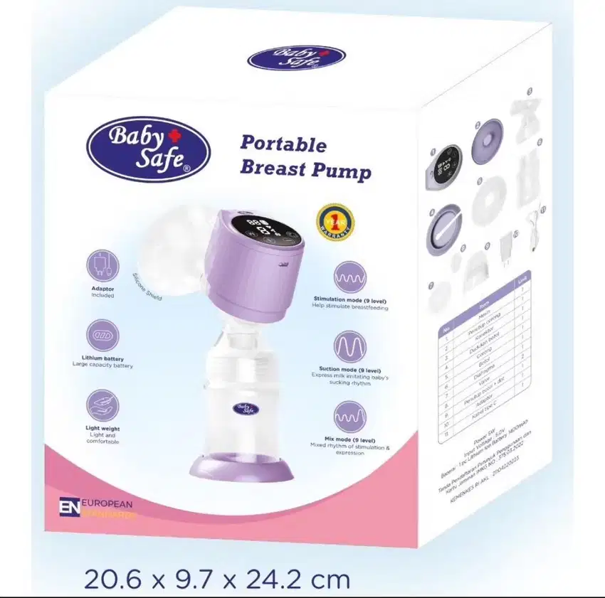 Baby Safe Portable Breast Pump / BabySafe BreastPump ( harga nego)