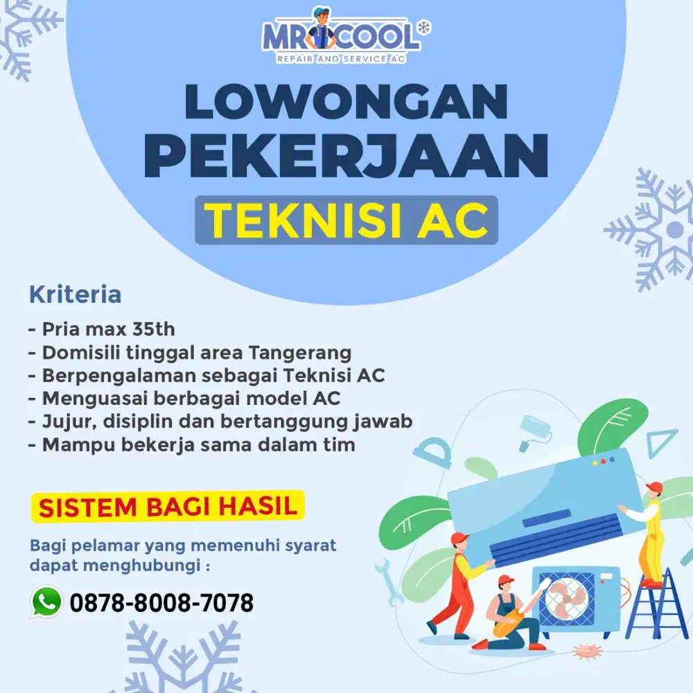 Lowongan Kerja Teknisi AC