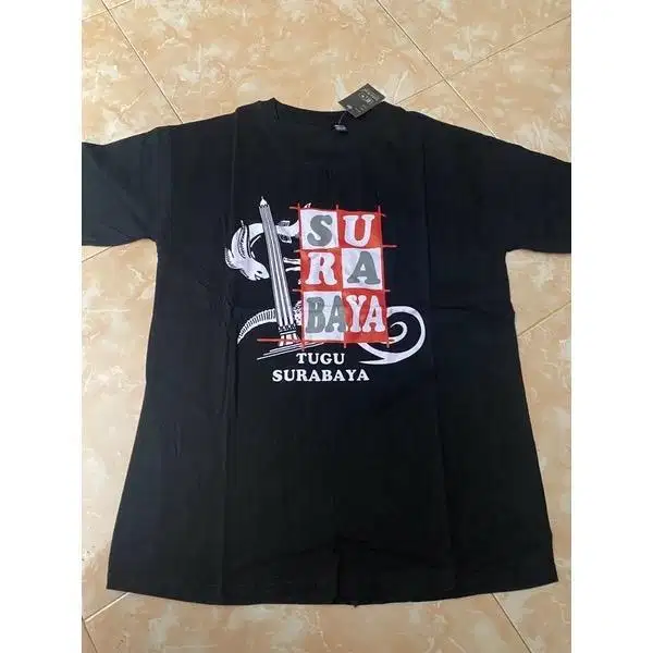 Kaos oleh oleh wisata khas surabaya suroboyo