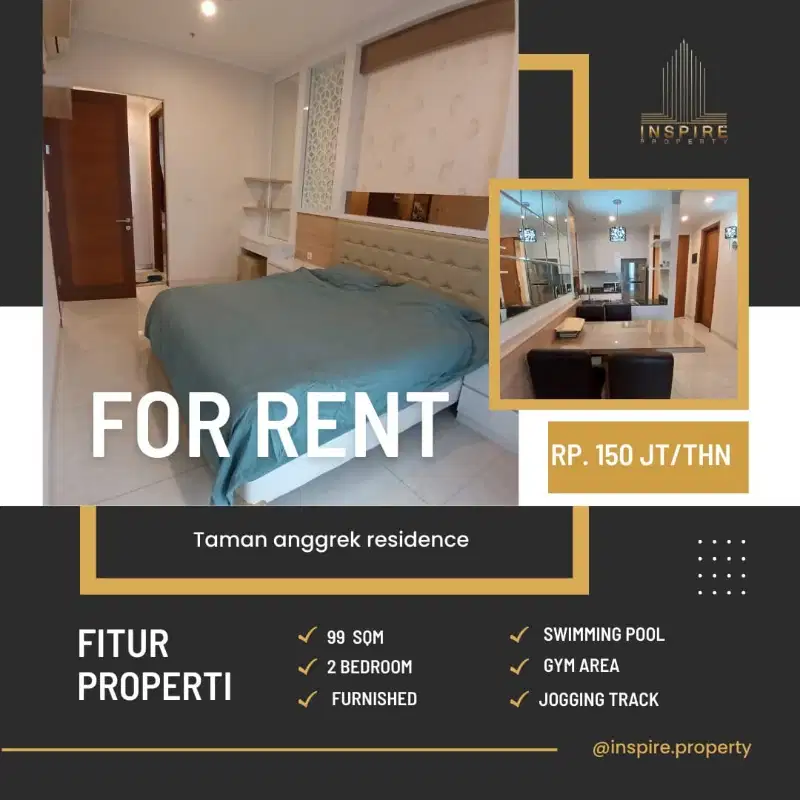 Sewa Apartemen 2BR Best View Jakarta Barat