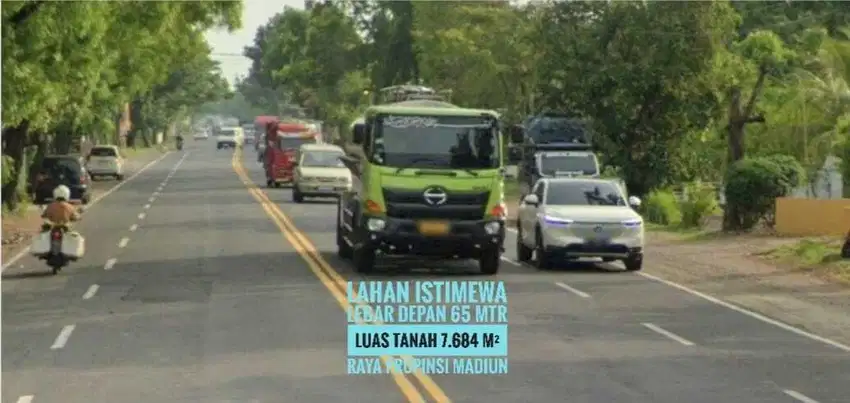 Tanah Pekarangan LD 65 mtr , MADIUN Sltn Gerbang TOL lokasi Strategis