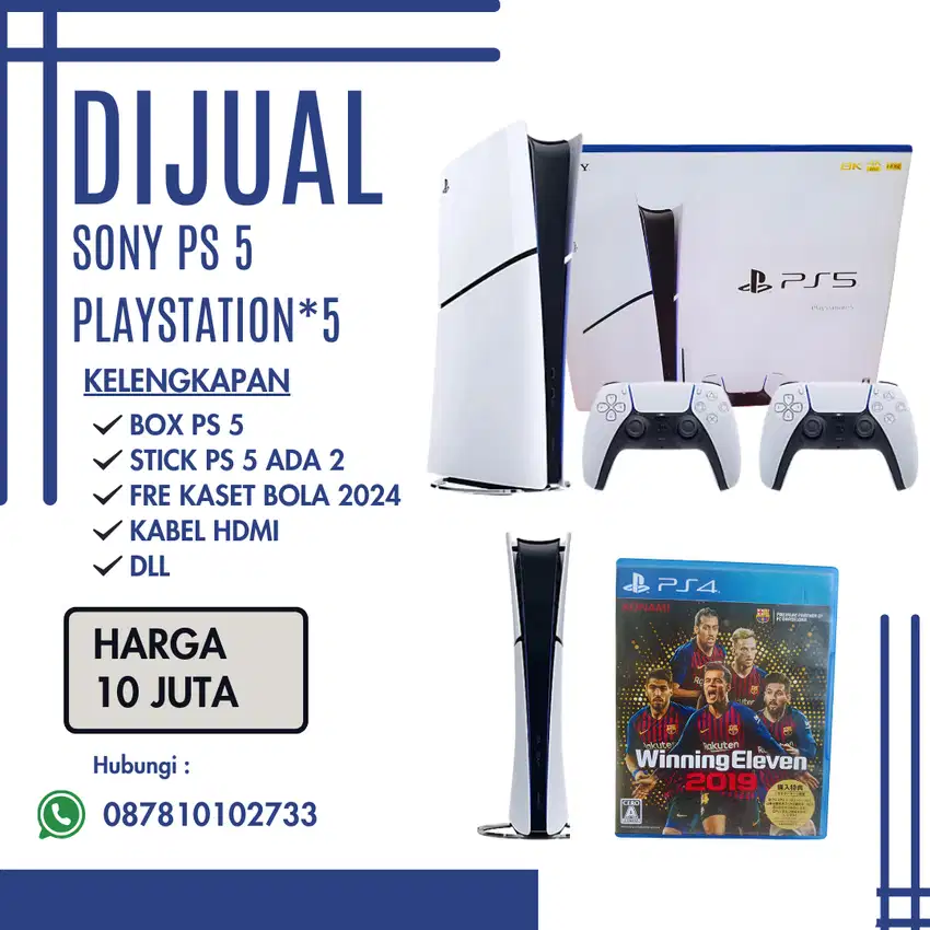 Jual Ps 5 PlayStation*5 Merk Sony, Cakung, Jakarta Timur