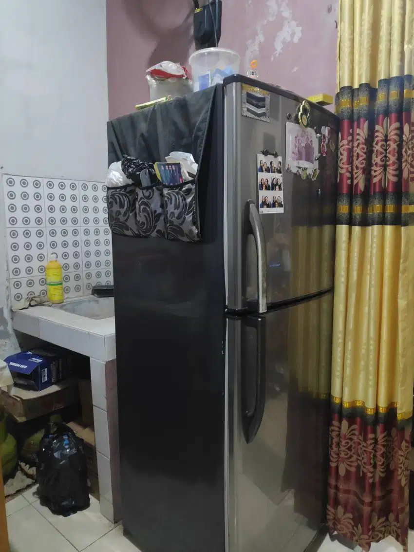 JUAL KULKAS 2 PINTU PANASONIC NR-B25GF-ST 250 LITER BEKAS/ SECOND