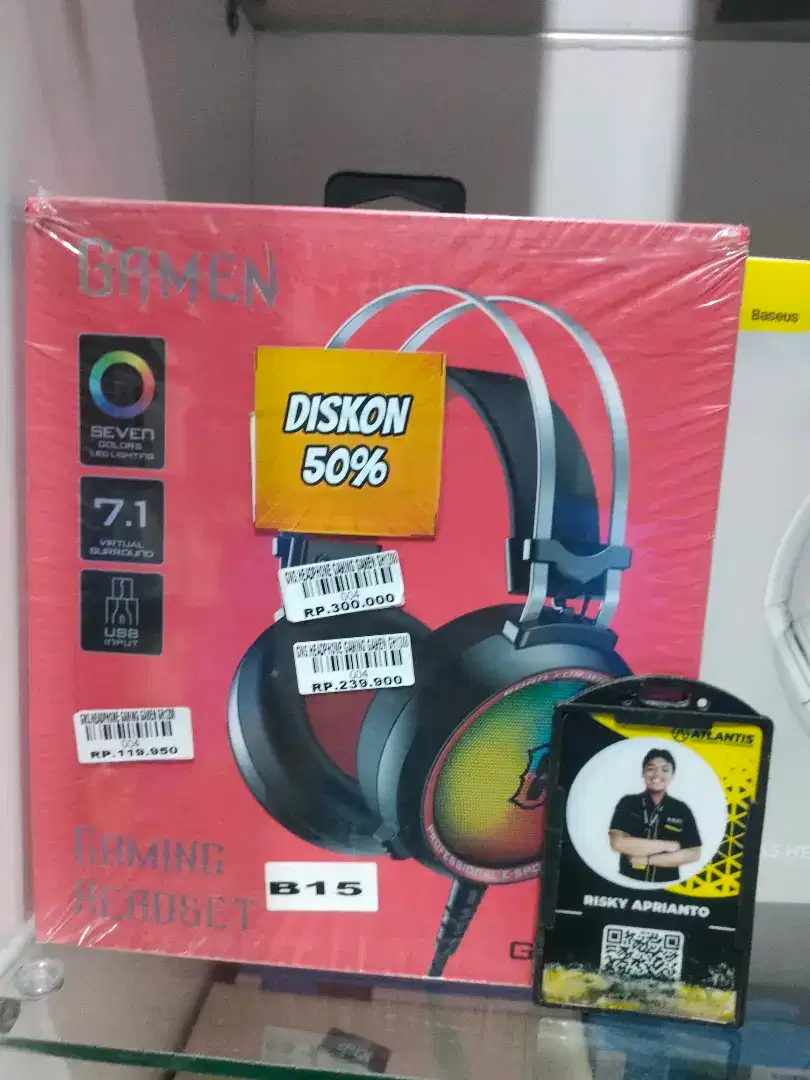 HEADPHONE GAMING GAMEN GH1200 ATLANTIS DAHSYAT