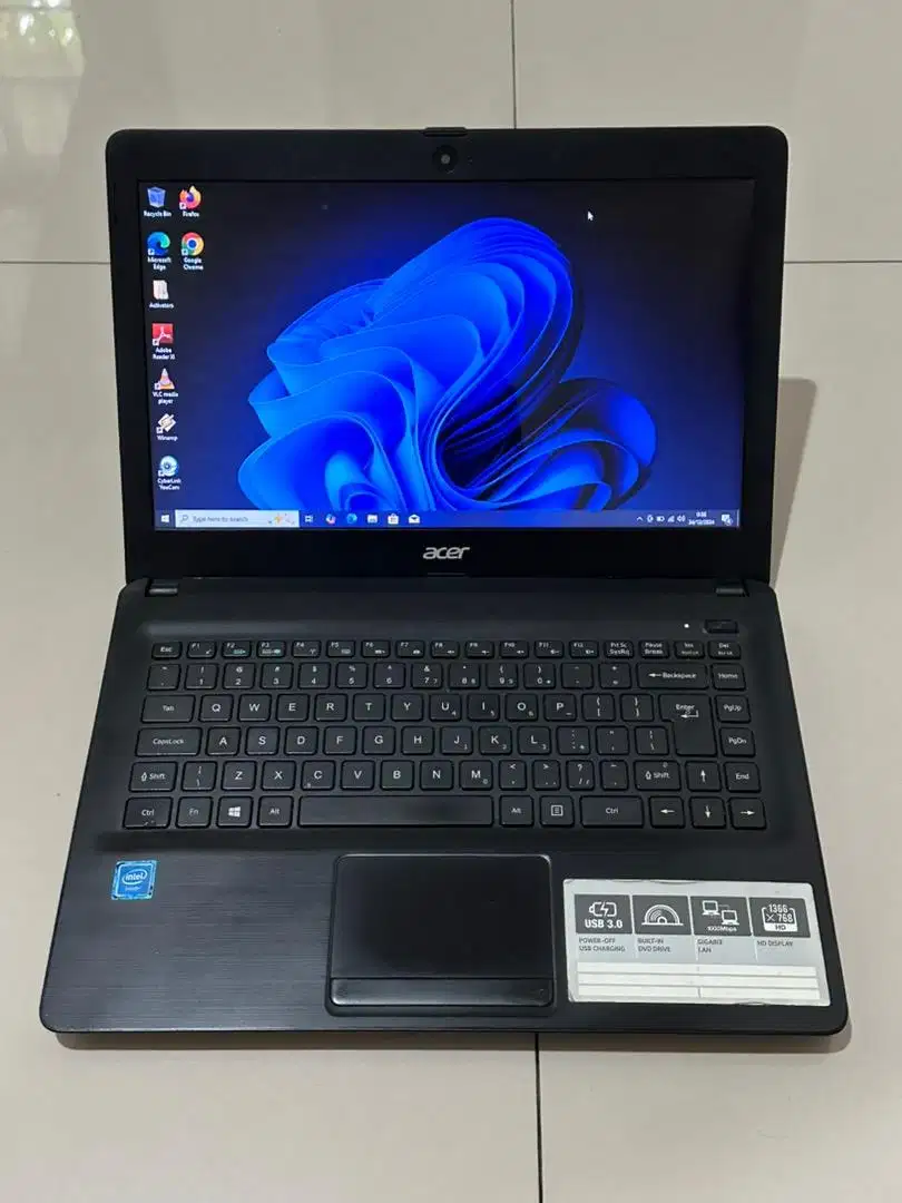 Laptop Acer One 14 Intel N2957U Ram 4GB SSD 256GB Layar 14 inch Normal