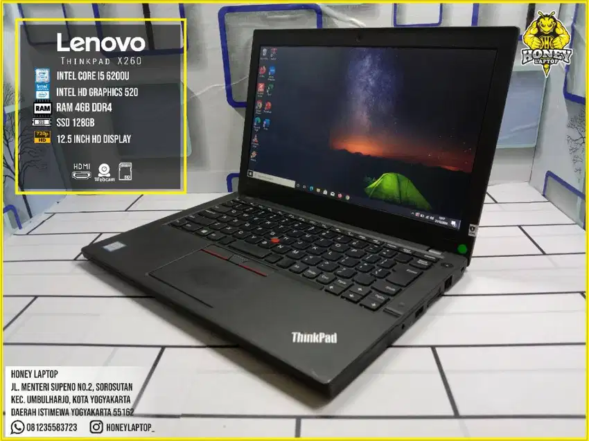 Lenovo Thinkpad X260 Intel Core i5 6200U 4GB/128GB 12.5 inch HD