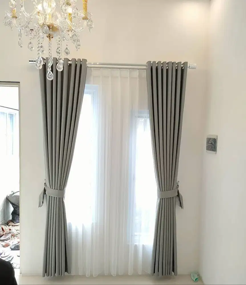 Penjual Gorden Jendela Minimalis Tirai Gordyn Blackout Hordeng Custom