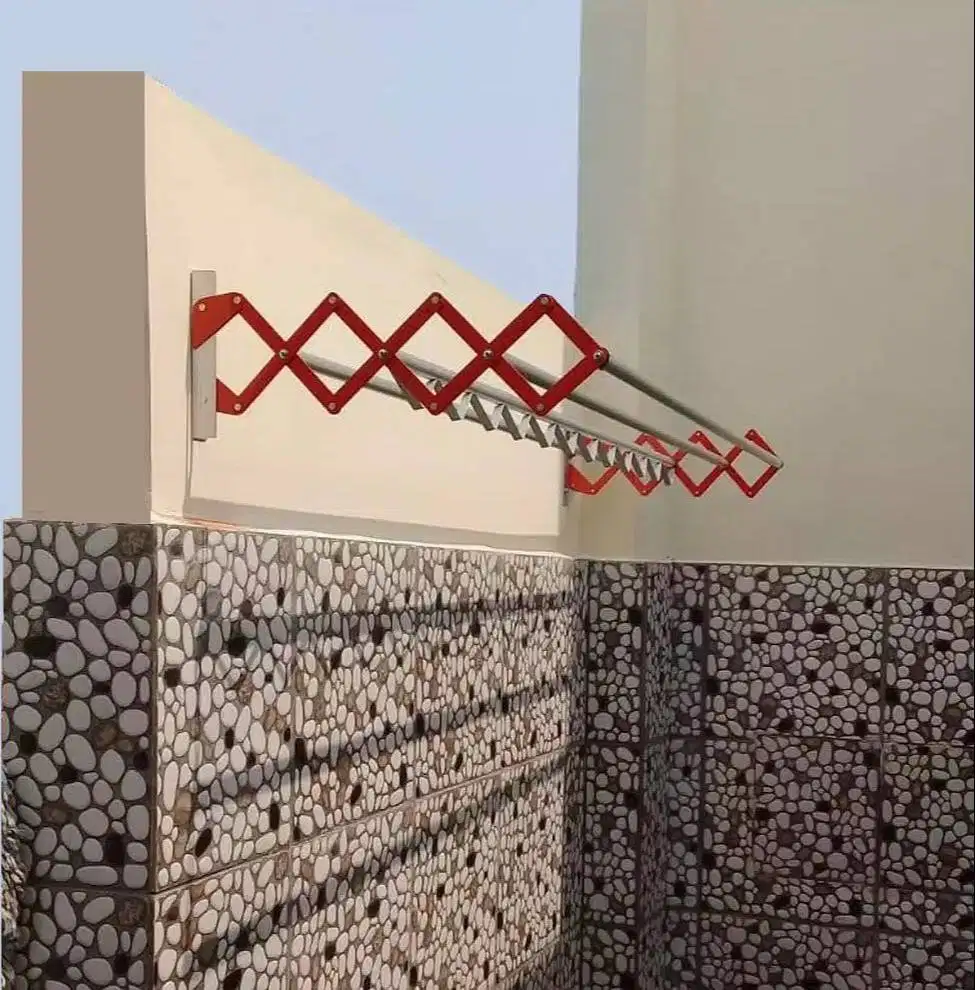 Jemuran Pakaian Baju Handuk Lipat Tempel Gantung Tembok Dinding (kas)