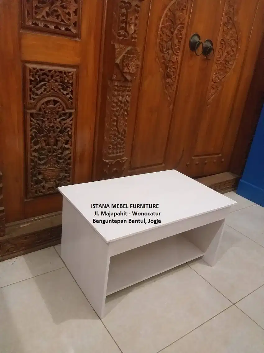Meja Belajar Tulis Komputer Kos Laptop Kost Lesehan Pendek Kayu (kas)