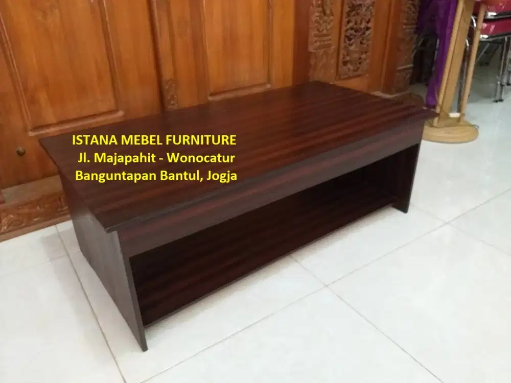 Meja Belajar Tulis Komputer Laptop Kost Lesehan Panjang Pendek Kayu #2