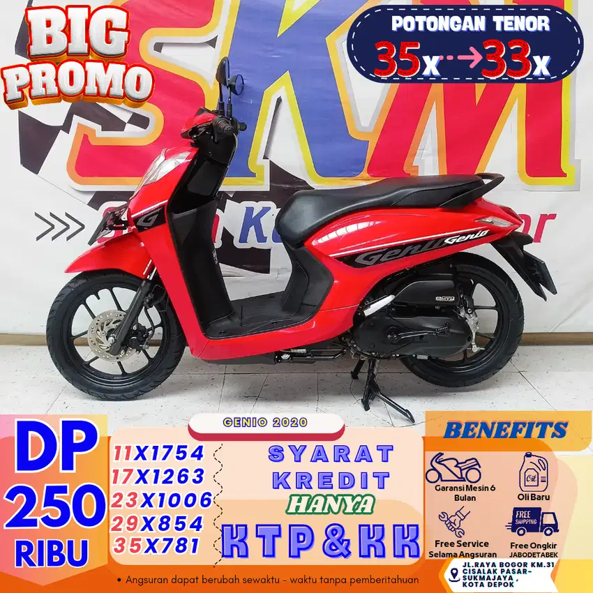 SPESIAL PROMO DP 250K CASH CREDIT Honda Genio 2020