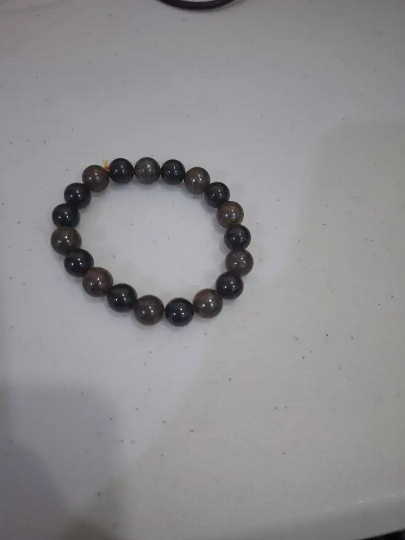 Gelang kristal black tourmaline bronzite