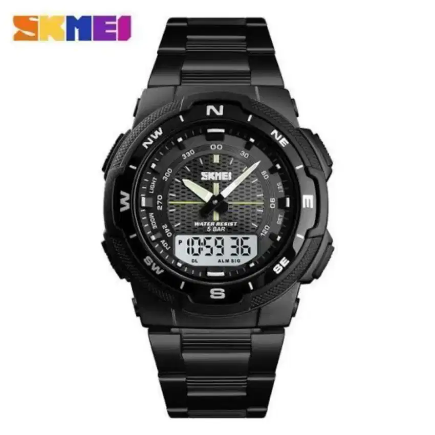 Jam tangan Pria SKMEI Sporty Dual Time Waterproof