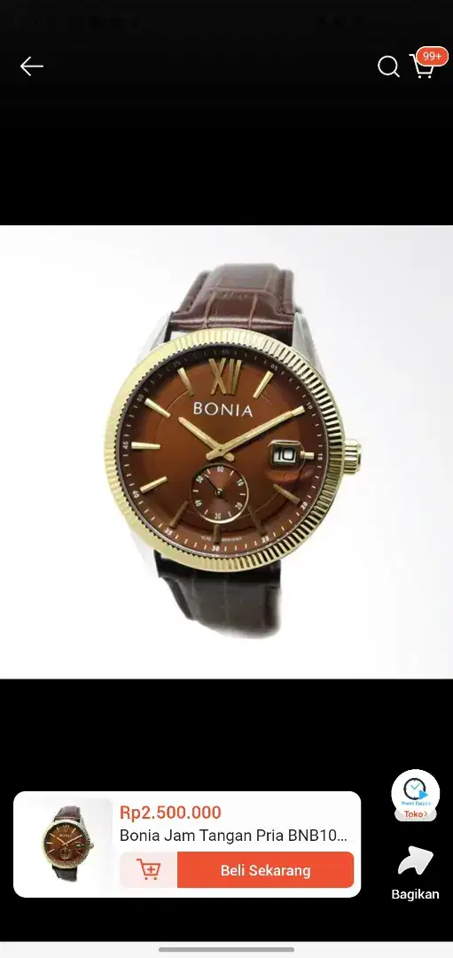 Jam Tangan Pria BONIA BNB10365 (ORI) + Gratis Jas Mantel Pria