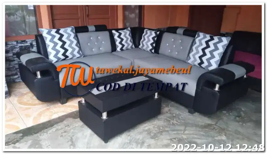 (MURAH) KURSI SOFA RUANG TAMU MODERN BAHAN FULL BUSA COD