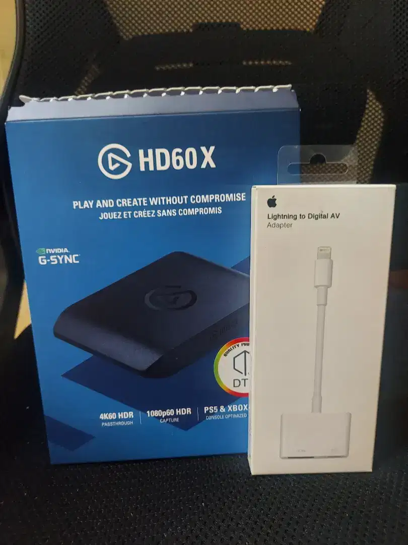 Elgato HD60X + Lighting Cable Apple Original