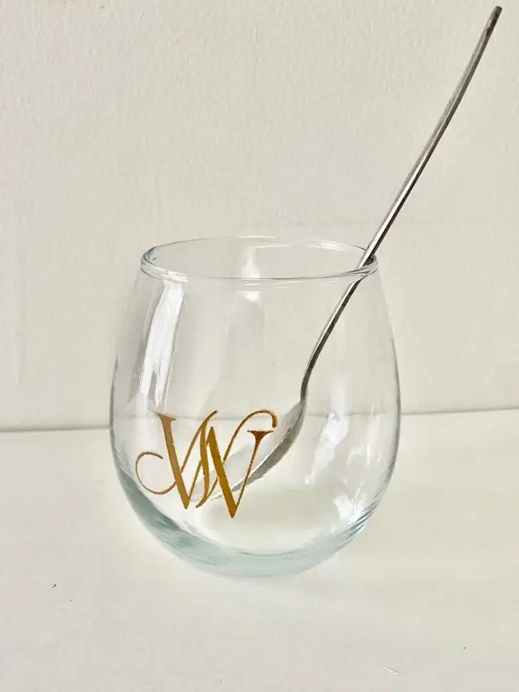 Gelas Noir 40 buah Gelas Cafe Gelas Bening Estetik