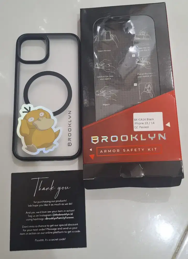 Brooklyn Black Pokemon Edition Magsafe Casing Iphone 13/14 New