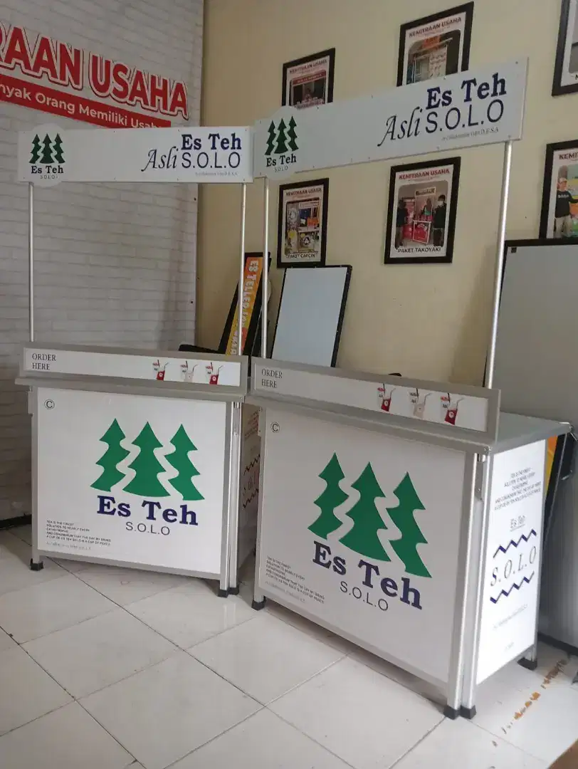 Dijua Paket usaha booth es portable baru