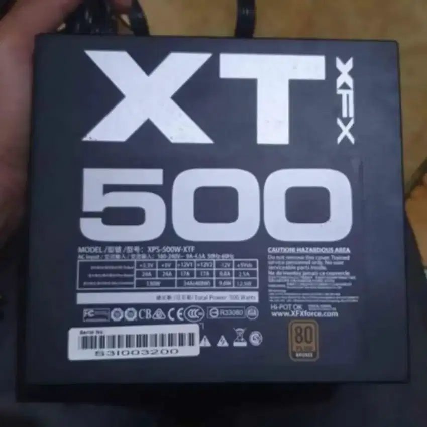 XFX XT 500w 80+ Bronze Unit Saja