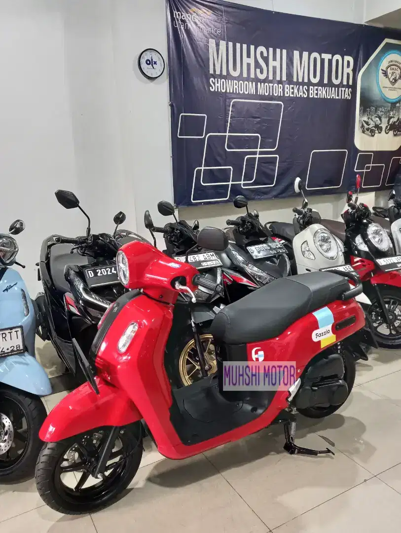 KM 2.000 FAZZIO 125 NEO TAHUN 2023, SEPERTI BARU, MUHSHI MOTOR.