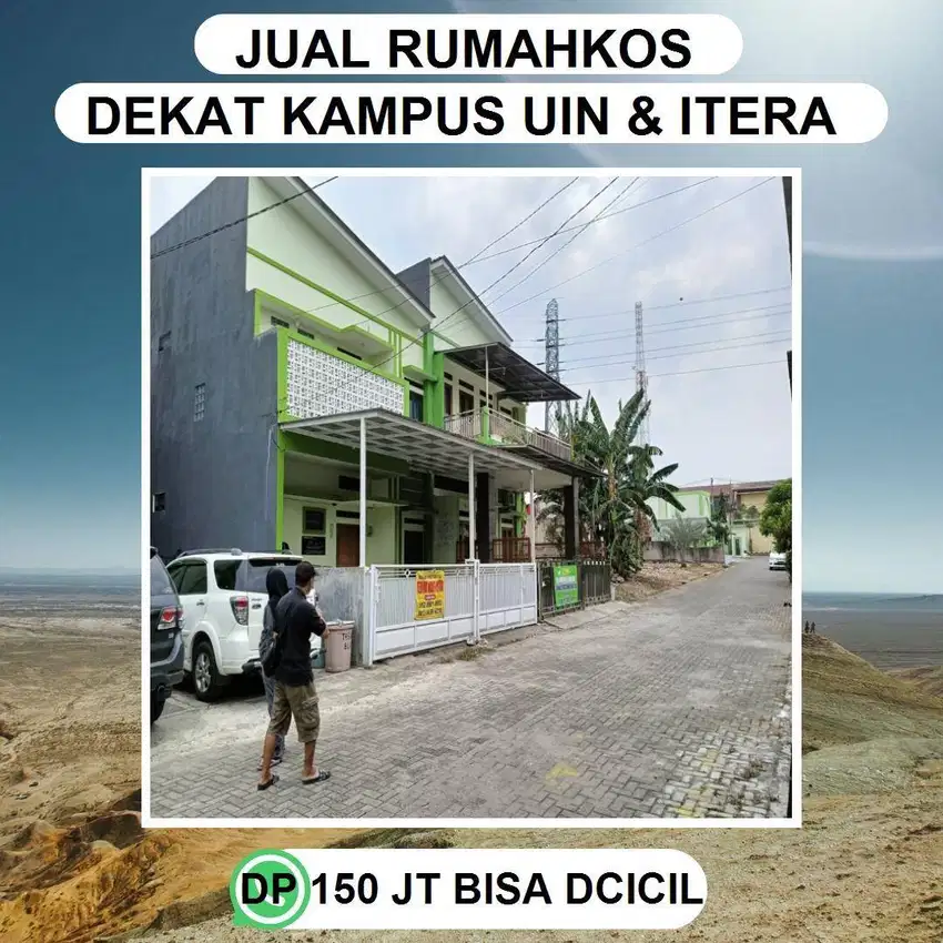 JUAL RUMAH KONTRAKAN 14 PINTU DEKAT KAMPUS UIN DAN ITERA SUKARAME