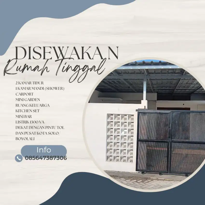 Disewakan Rumah