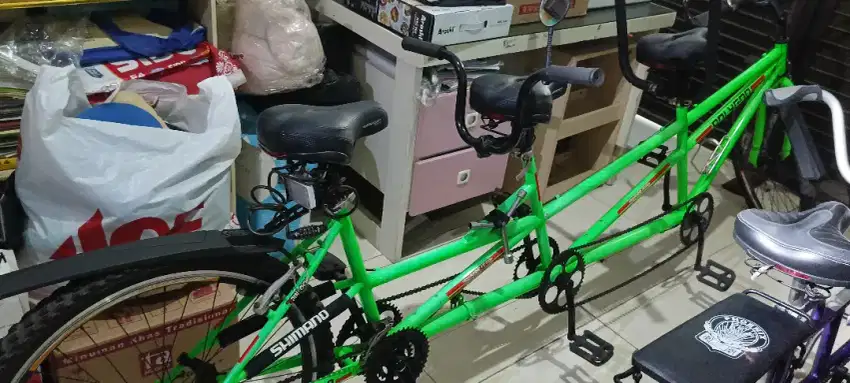 Sepeda Tandem Model MTB isi 3 orang Koleksi Pribadi