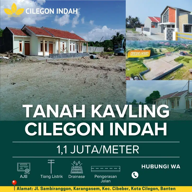 New Tanah Kavling Cilegon Cibeber