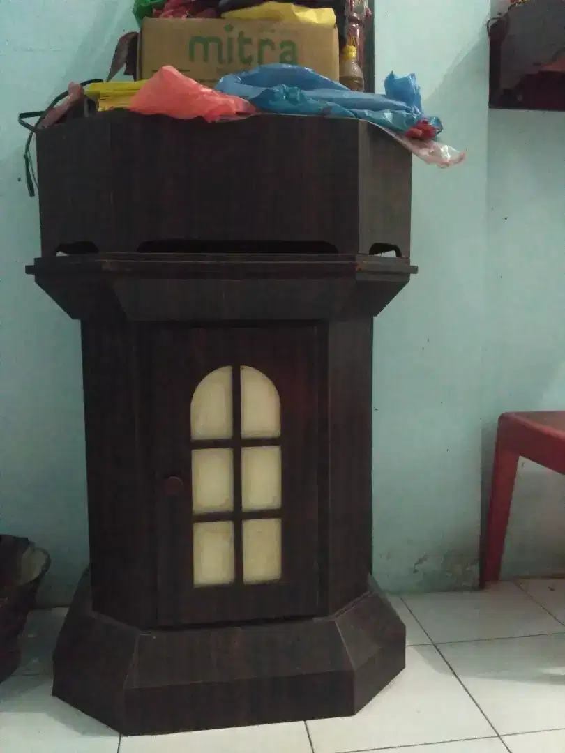 Tmpt aquarium dari kayu asli