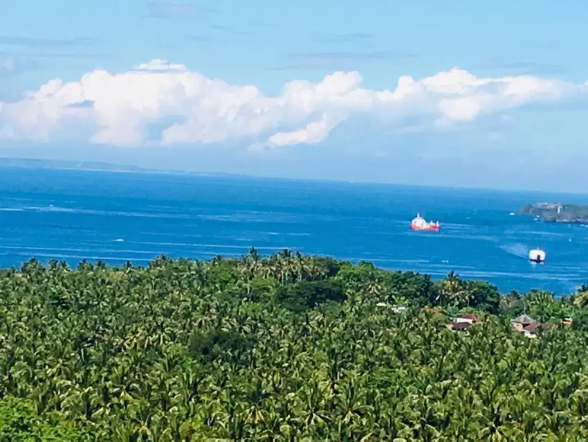 Tanah jual candidasa view laut dan gunung