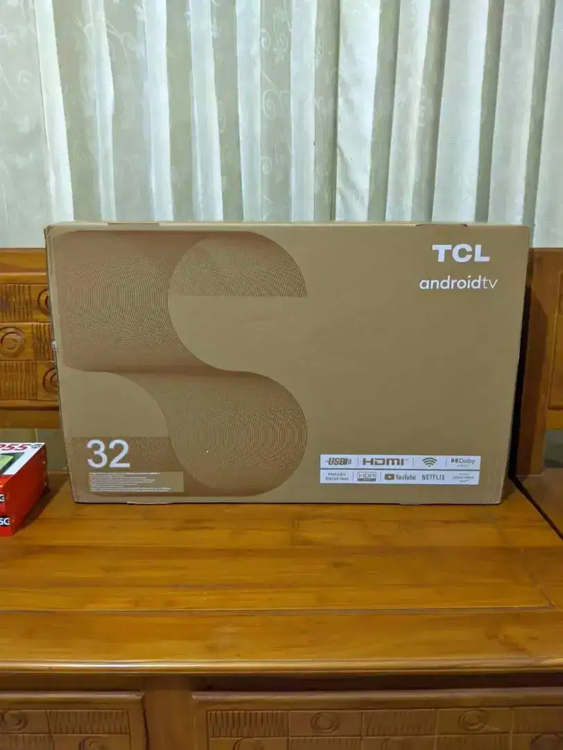 Tv led tcl 32 android tv hd baru