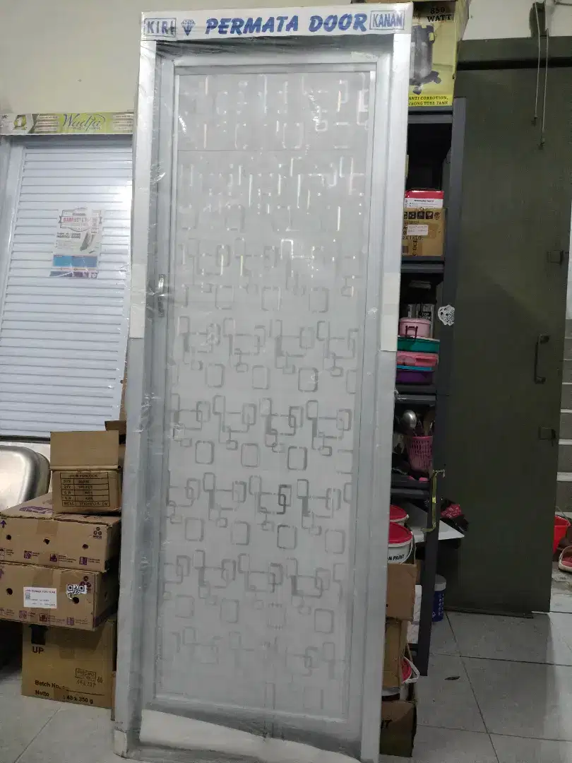 Pintu PVC +alumunium tebal PERMATA DOOR