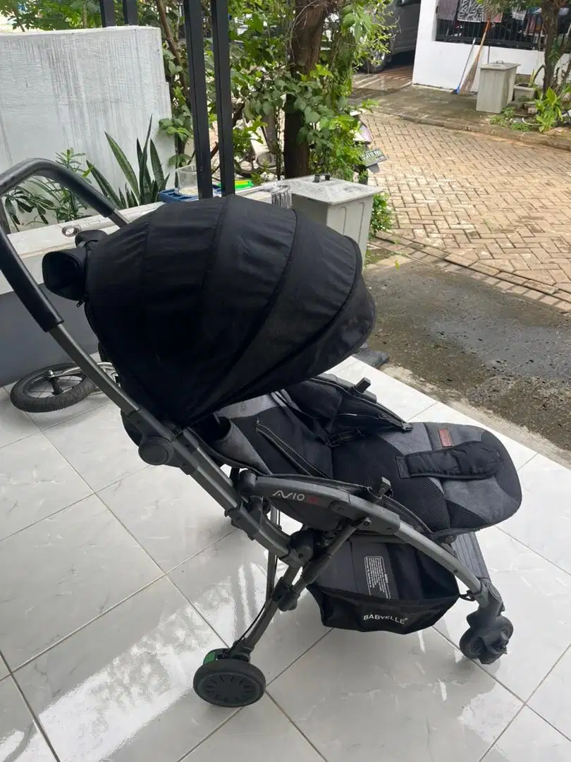 Stroller kereta bayi BabyElle Avio RS Hadap depan belakang