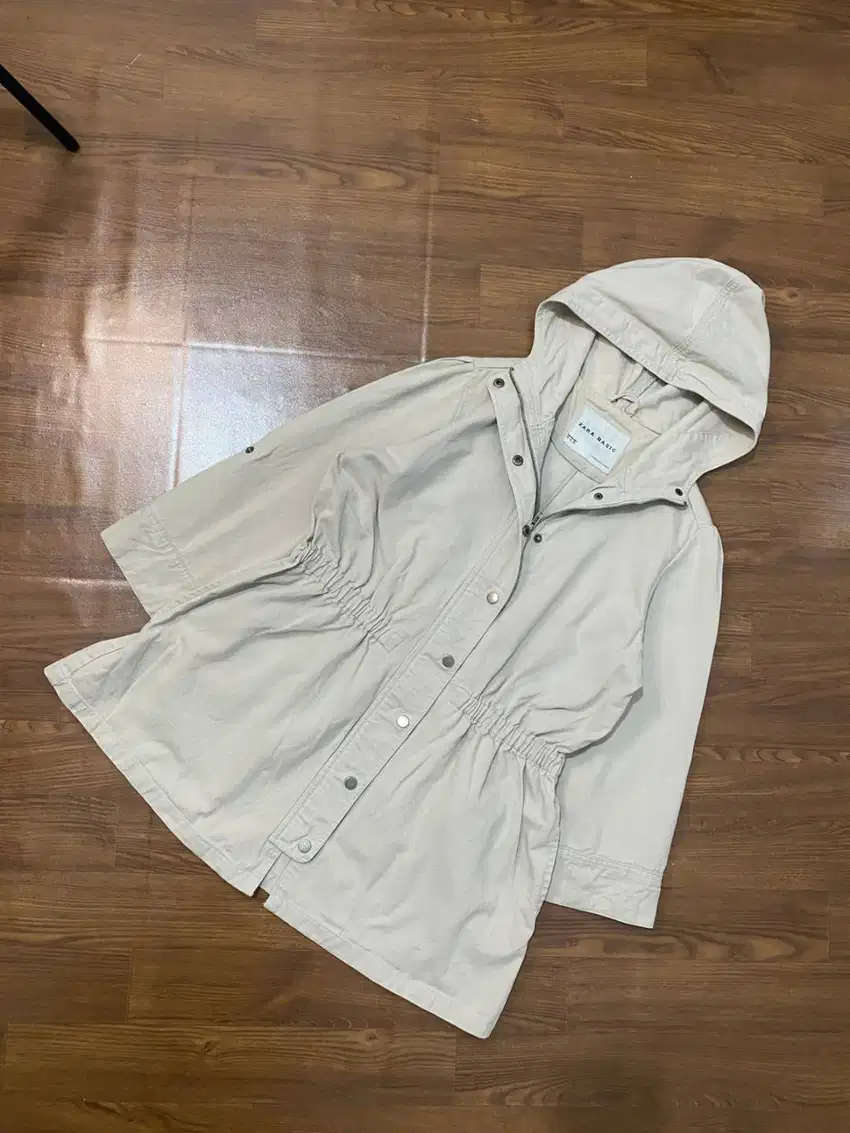 Jaket Parka Zara Basic Mantab