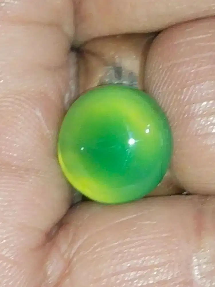 Batu hijau jamin green calcedony