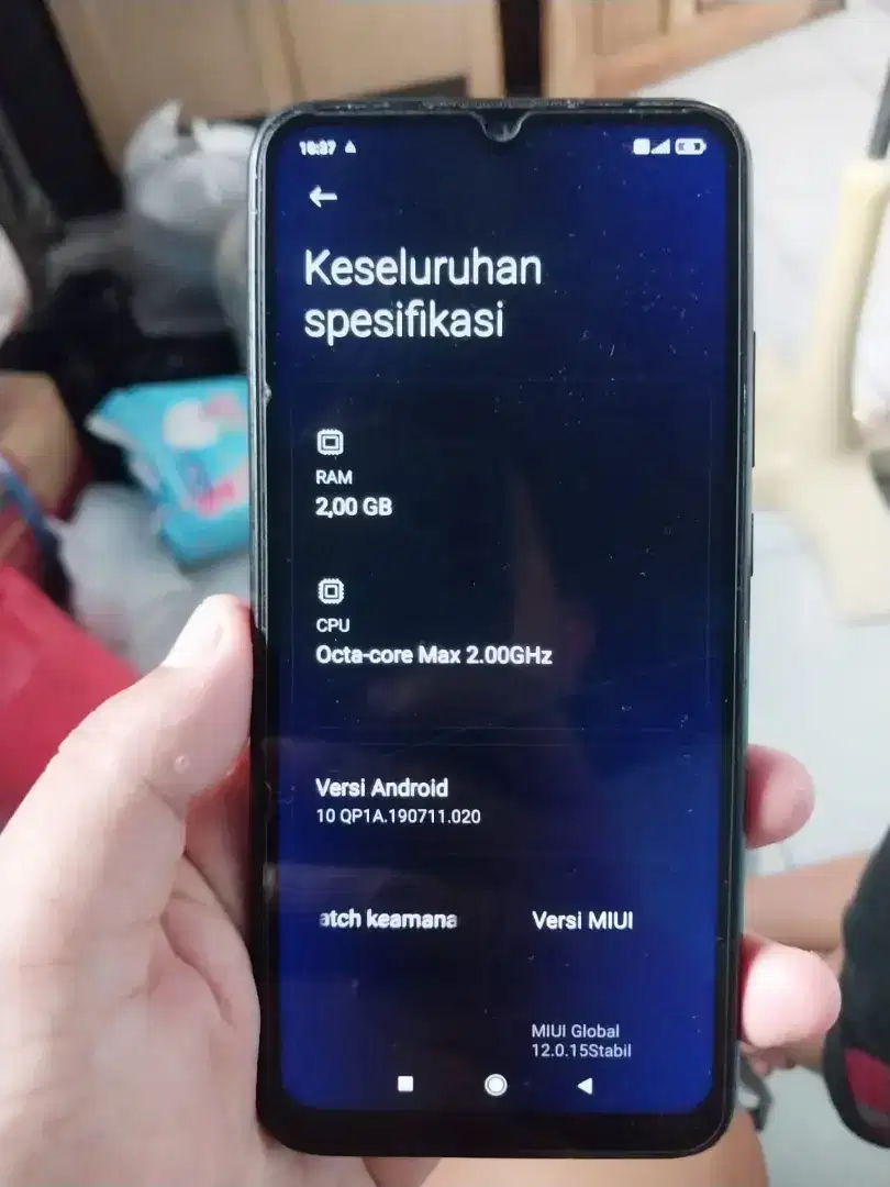 Dijual hp Redmi 9A ram 2 rom 32 LCD ori batre ori 5000 mah