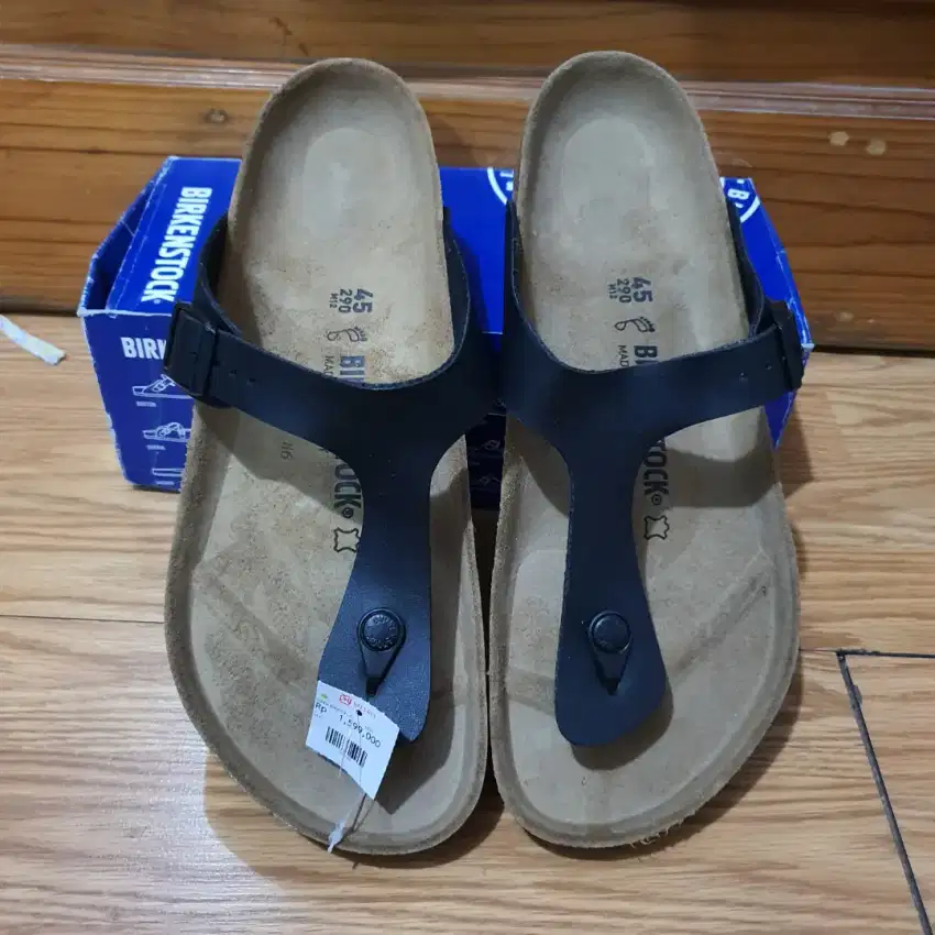 Birkenstock Gizeh Black , size 45