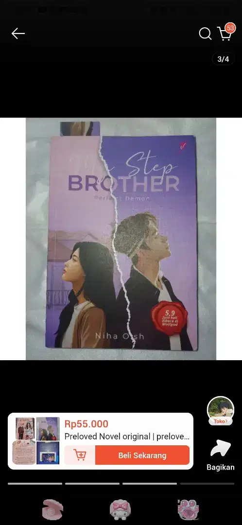 Preloved Novel My Step Brother - Niha Osh & Novel Papadan - Ravinkyu