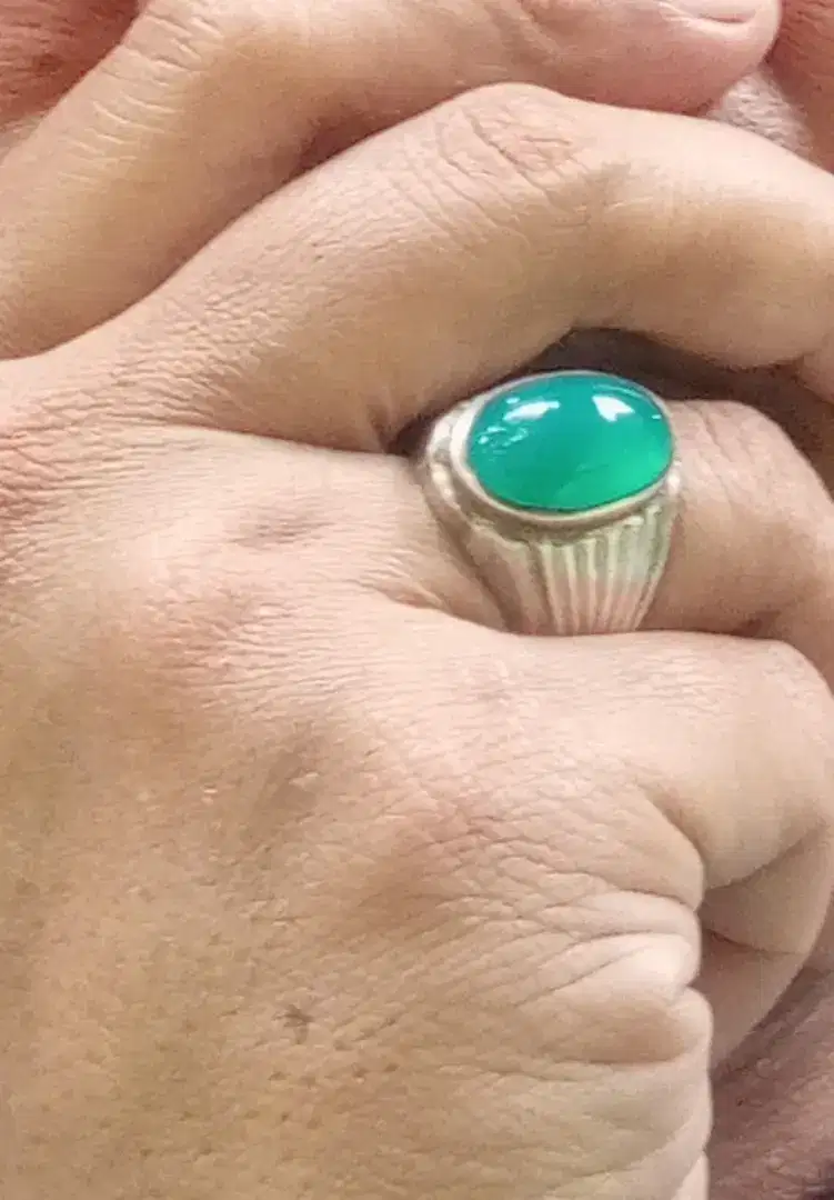 Bacan DIM Kantoran... Ring perak jadul dan batu jadul